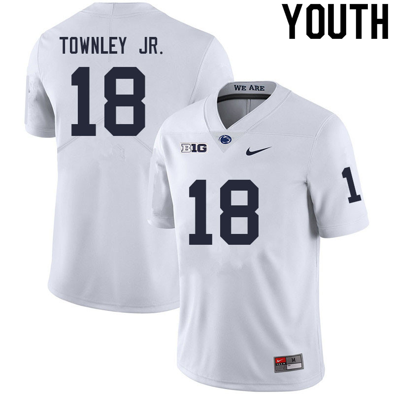 NCAA Nike Youth Penn State Nittany Lions Davon Townley Jr. #18 College Football Authentic White Stitched Jersey GFD2498YN